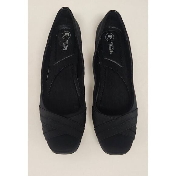Mootsies Tootsies Modaylene Black Fabric Flats Casual Fashion Slip On Size 11M - Picture 2 of 7
